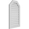Ekena Millwork Octagonal Top Surface Mount PVC Gable Vent: Functional, w/ 3-1/2"W x 1"P Standard Frame, 24"W x 40"H GVPOT24X4001SF - alternate 2